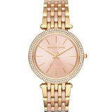 Michael Kors Darci Two-tone Stainless Steel Rose Gold Dial Quartz Watch for Ladies - MK-3507
