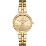 Michael Kors Maci Gold Stainless Steel Gold Dial Quartz Watch for Ladies - MK-3903