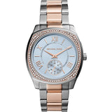 Michael Kors Bryn Two-tone Stainless Steel Blue Dial Chronograph Quartz Watch for Ladies - MK-6136