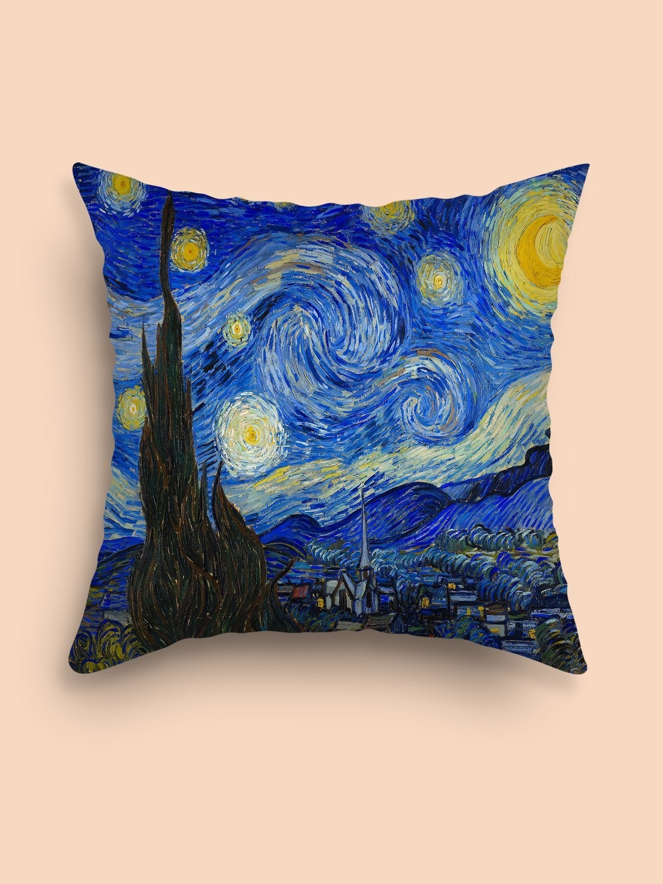SHEIN  Oil Painting Pattern Cushion Cover Without Filler, Modern Throw Pillow Case For Sofa, Home Decor