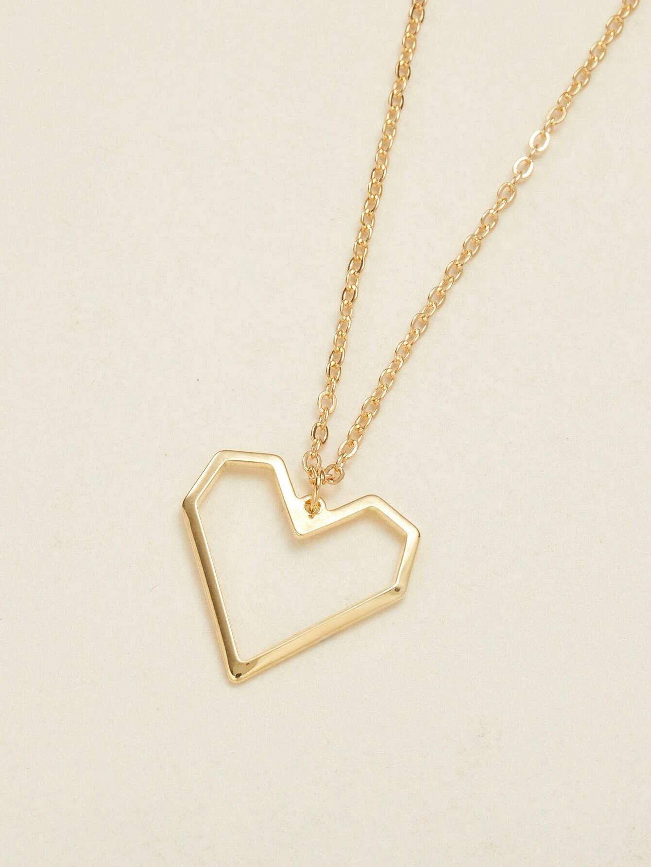 Shein Heart Decor Necklace