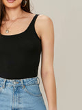 Shein Solid Form-Fitting Tank Top