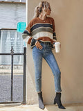 Shein Striped Pattern Oversized Sweater