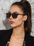 Shein Tortoiseshell Frame Fashion Glasses