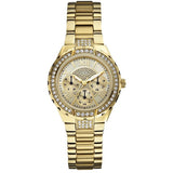 Guess Viva Gold Stainless Steel Gold Dial Quartz Watch for Ladies - W0111L2