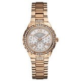 Guess Viva Rose Gold Stainless Steel Rose Gold Dial Quartz Watch for Ladies - W0111L3