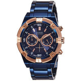 Guess Jolt Blue Stainless Steel Blue Dial Chronograph Quartz Watch for Gents - W0377G4