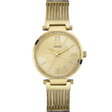 Guess Soho Gold Stainless Steel Gold Dial Quartz Watch for Ladies - W0638L2