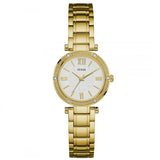 Guess Park Ave Gold Stainless Steel Silver Dial Quartz Watch for Ladies - W0767L2