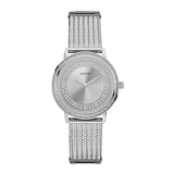 Guess Willow Silver Stainless Steel Silver Dial Quartz Watch for Ladies - W0836L2