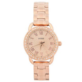 Guess Fifth Ave Gold Stainless Steel Gold Dial Quartz Watch for Ladies - W0837L3