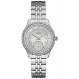 Guess Whitney Silver Stainless Steel Silver Dial Quartz Watch for Ladies - W0931L1
