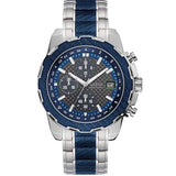 Guess Octane Two-tone Stainless Steel Blue Dial Chronograph Quartz Watch for Gents - W1046G2