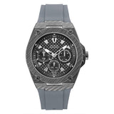 Guess Legacy Grey Silicone Strap Blue Dial Quartz Watch for Gents - W1048G1