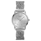 Guess Maiden Silver Mesh Bracelet Silver Dial Quartz Watch for Ladies - W1143L1