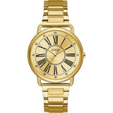 Guess Kennedy Gold Stainless Steel Gold Dial Quartz Watch for Ladies - W1149L2