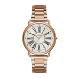 Guess Kennedy Rose Gold Stainless Steel Silver Dial Quartz Watch for Ladies - W1149L3