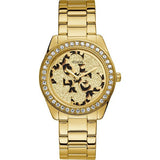 Guess G-Twist Gold Stainless Steel Multi Color Dial Quartz Watch for Ladies - W1201L2