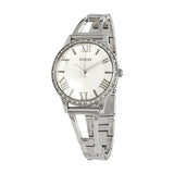 Guess Lucy Silver Stainless Steel Silver Dial Quartz Watch for Ladies - W1208L1