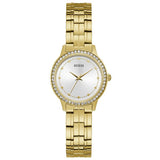 Guess Chelsea Gold Stainless Steel Silver Dial Quartz Watch for Ladies - W1209L2