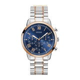 Guess Hendrix Two-tone Stainless Steel Blue Dial Chronograph Quartz Watch for Gents - W1309G4
