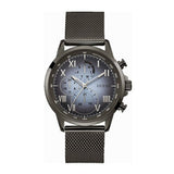 Guess Porter Black Mesh Bracelet Multi Color Dial Chronograph Quartz Watch for Gents - W1310G3
