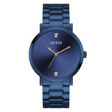 Guess Supernova Blue Stainless Steel Blue Dial Quartz Watch for Gents - W1315G4