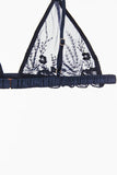 Zara Embroidered Triangle Bra