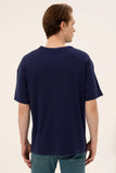 USPA Men's Navy Blue T-Shirt