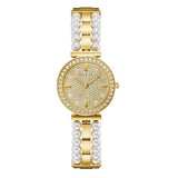 Guess Gala Two-tone Stainless Steel Gold Dial Quartz Watch for Ladies - GW0531L2
