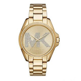 Michael Kors Bradshaw Gold Stainless Steel Gold Dial Quartz Watch for Ladies - MK6555