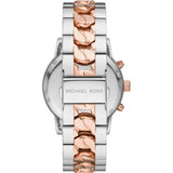 Michael Kors Ritz Two-tone Stainless Steel Silver Dial Chronograph Quartz Watch for Ladies - MK6938